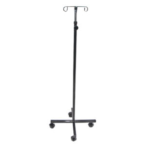 PS10 | Porta suero pintado epoxi/cromo con ruedas