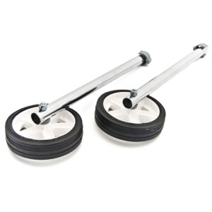 A011 | Juego de patas paso a paso cromado con ruedas x2