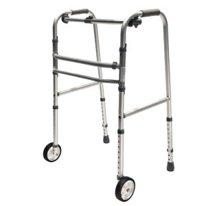 A19 | Andador paso a paso con ruedas regulable aluminio