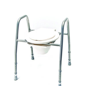 E66 | Eleva inodoro fijo de aluminio sin respaldo