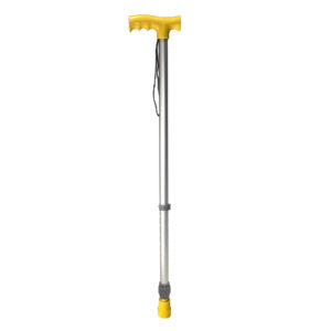 B28A | Bastón regulable aluminio amarillo mango T