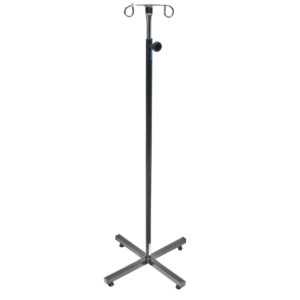 PS10S | Porta suero pintado epoxi/cromo sin ruedas