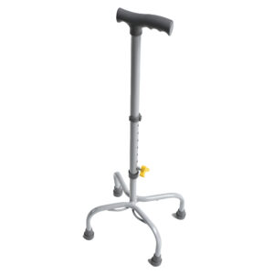 BC40-MT | Bastón cuádruple regulable pintado - mango Te