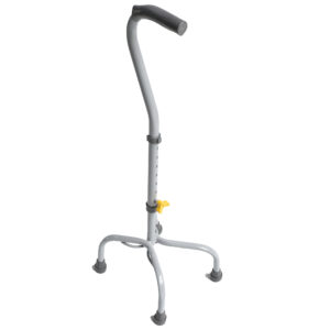 BC41-MC | Bastón cuádruple regulable pintado - mango curvo